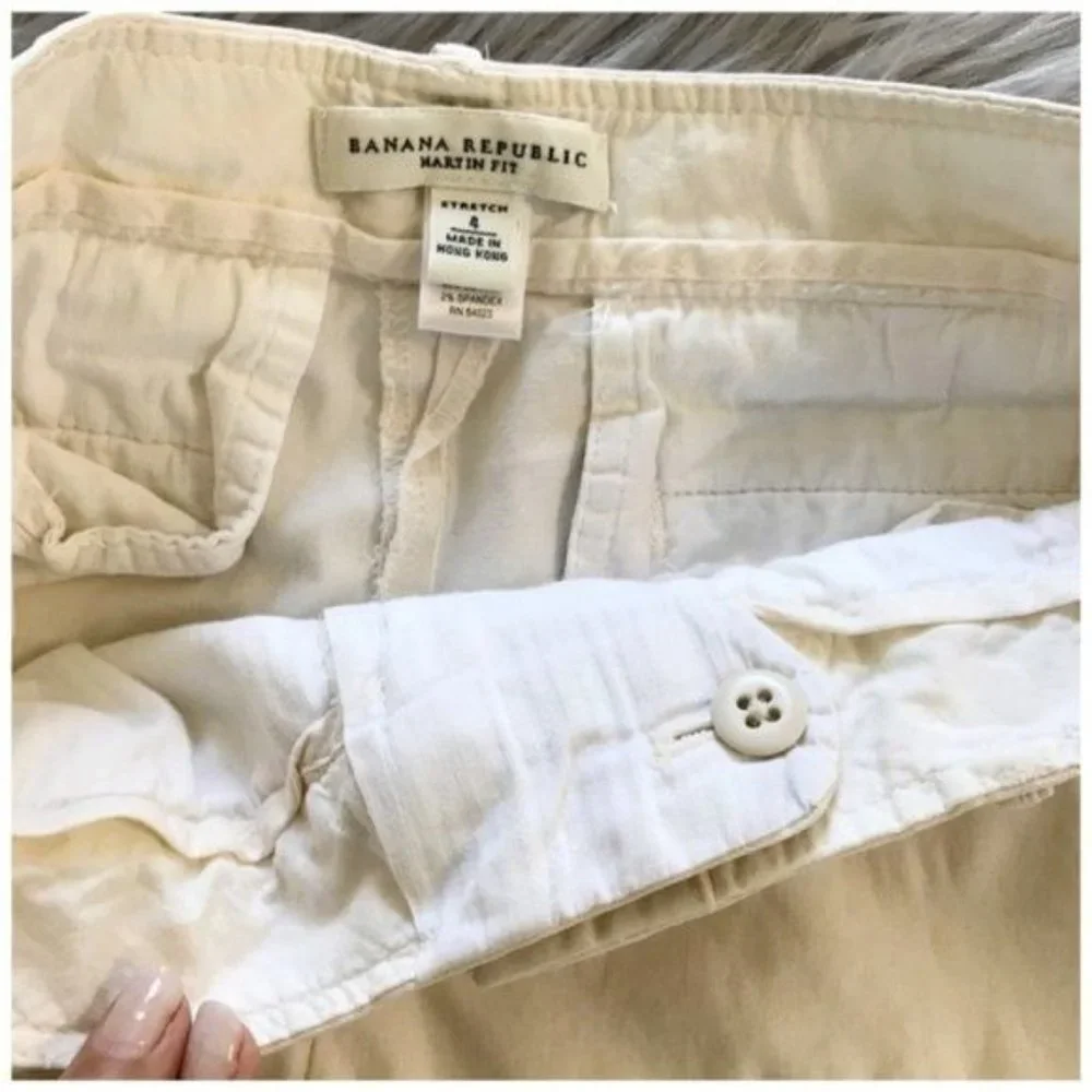 Banana Republic Martin chino shorts in natural.beige, size 4 - Picture 4 of 6
